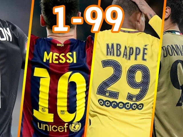 What are the jersey numbers of famous soccer players?